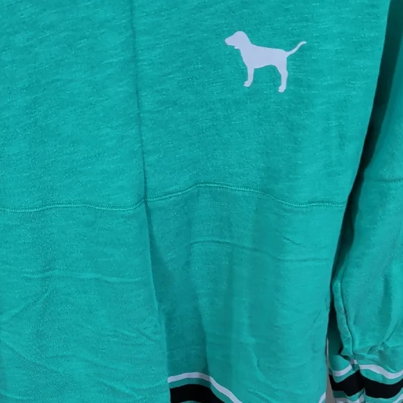 PINK Victoria's Secret Teal Crewneck Sweater - Picture 3 of 4